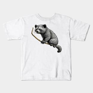 Binturong Chilling On A Branch Kids T-Shirt